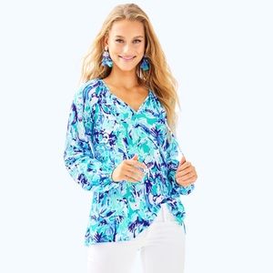 New Lilly Pulitzer Willa Elephant Tunic